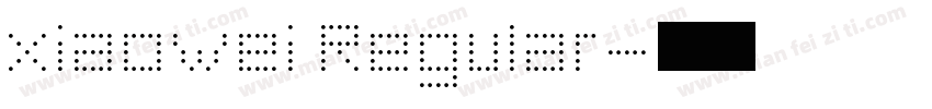 xiaowei Regular字体转换